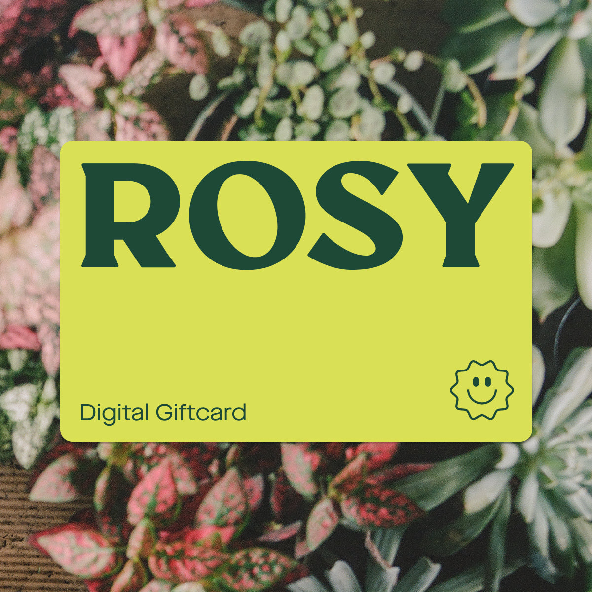 Organic garden soil giftcard