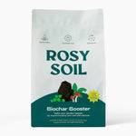 Rosy Soil Biochar Booster packaging on a white background