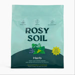 Rosy Soil herb packaging on a white background